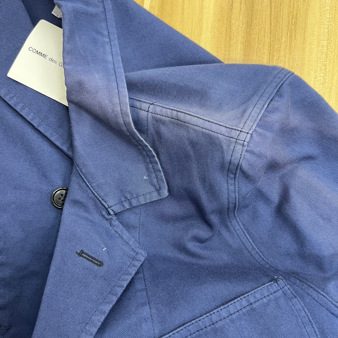 16SS 꼼데가르송 간류 언발란스 데미지 롱 자켓 M 상품이미지10