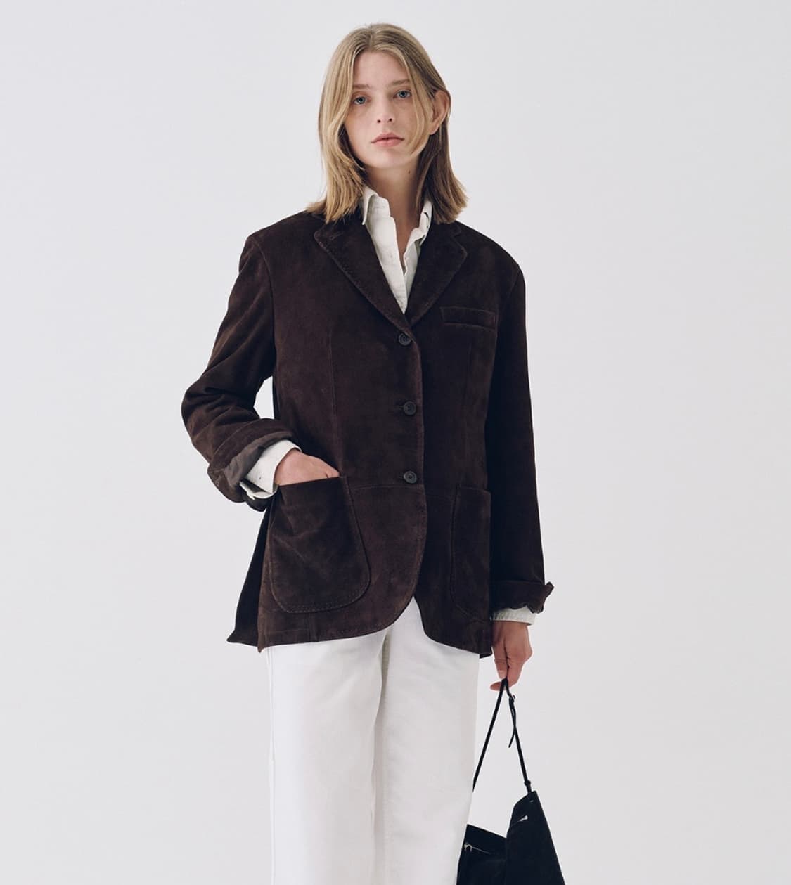 낫띵리튼 Suede Leather Tailored Jacket 상품이미지1