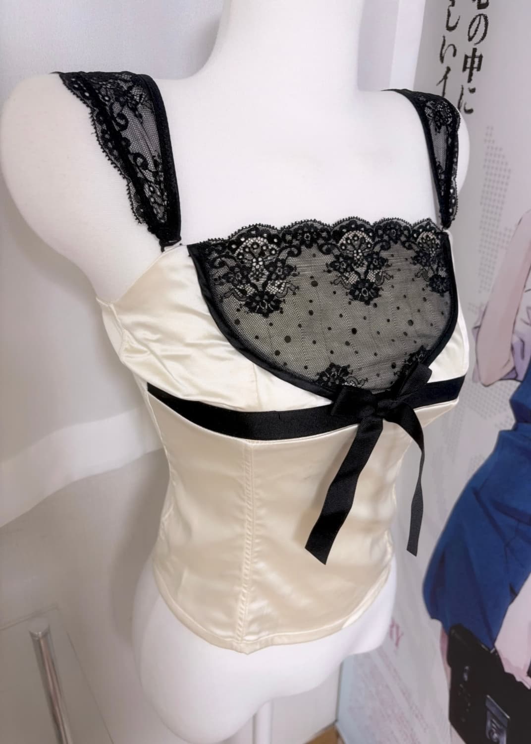 히메갸루 페어리 로걀 달천깔 핀터 레이스 란제리 리본탑 파우닝 샵502  상품이미지1