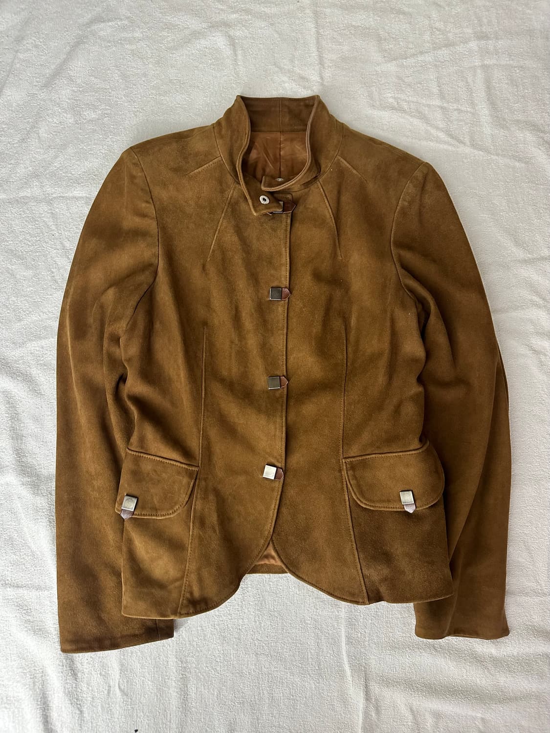 스웨이드 가죽 자켓 made in Italia 상품이미지1