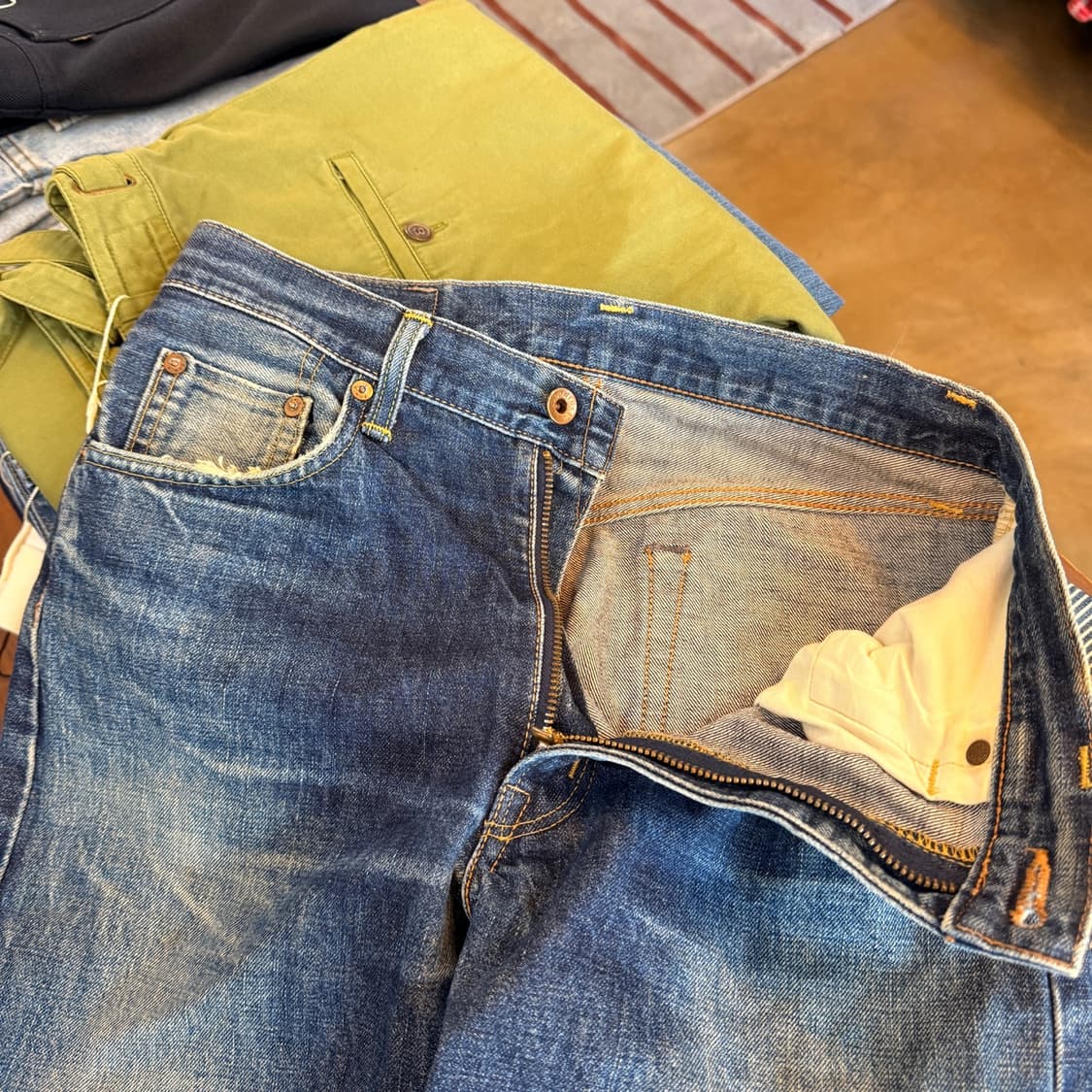에드윈 505XX 지퍼 플라이 셀비지 데님 30 31 일본생산 상품이미지7
