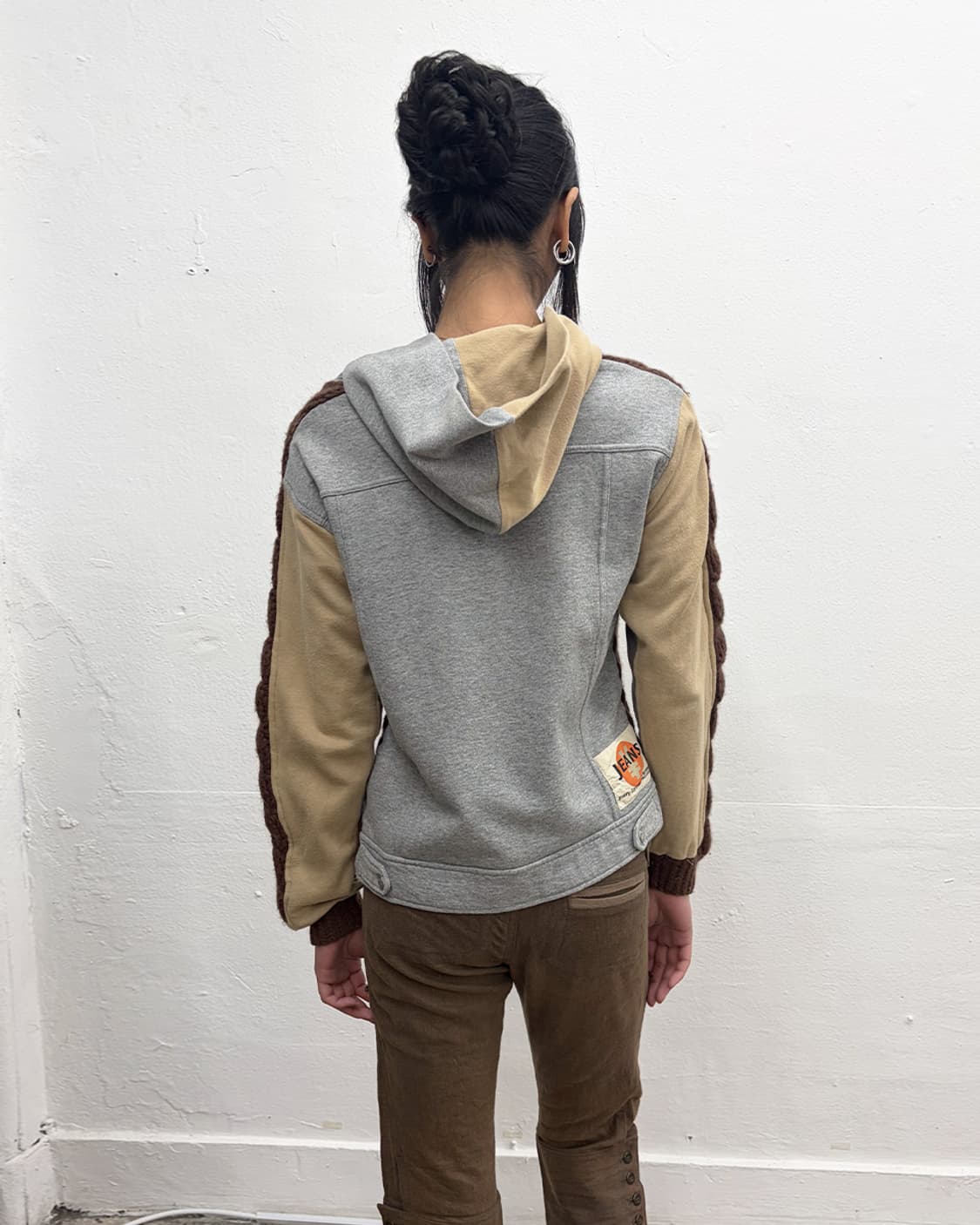 미치코 코시노 YENJEANS 패치워크 후드 집업 상품이미지2