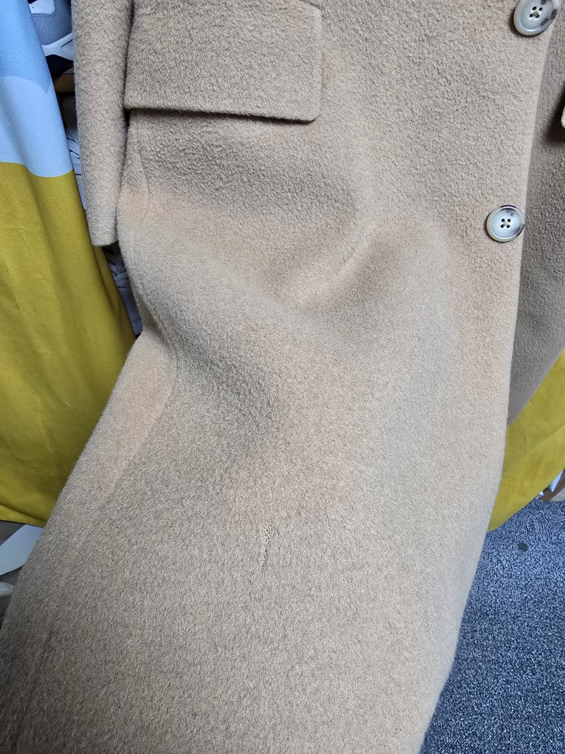 42R 폴로 카멜헤어 100프로 코트 상품이미지7