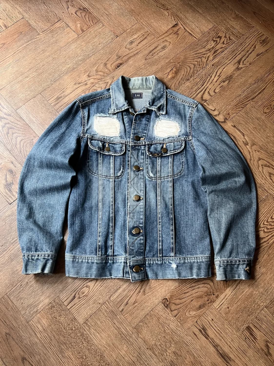 [S]Lee 재팬메이드 빈티지 데미지 트러커 자켓 상품이미지1