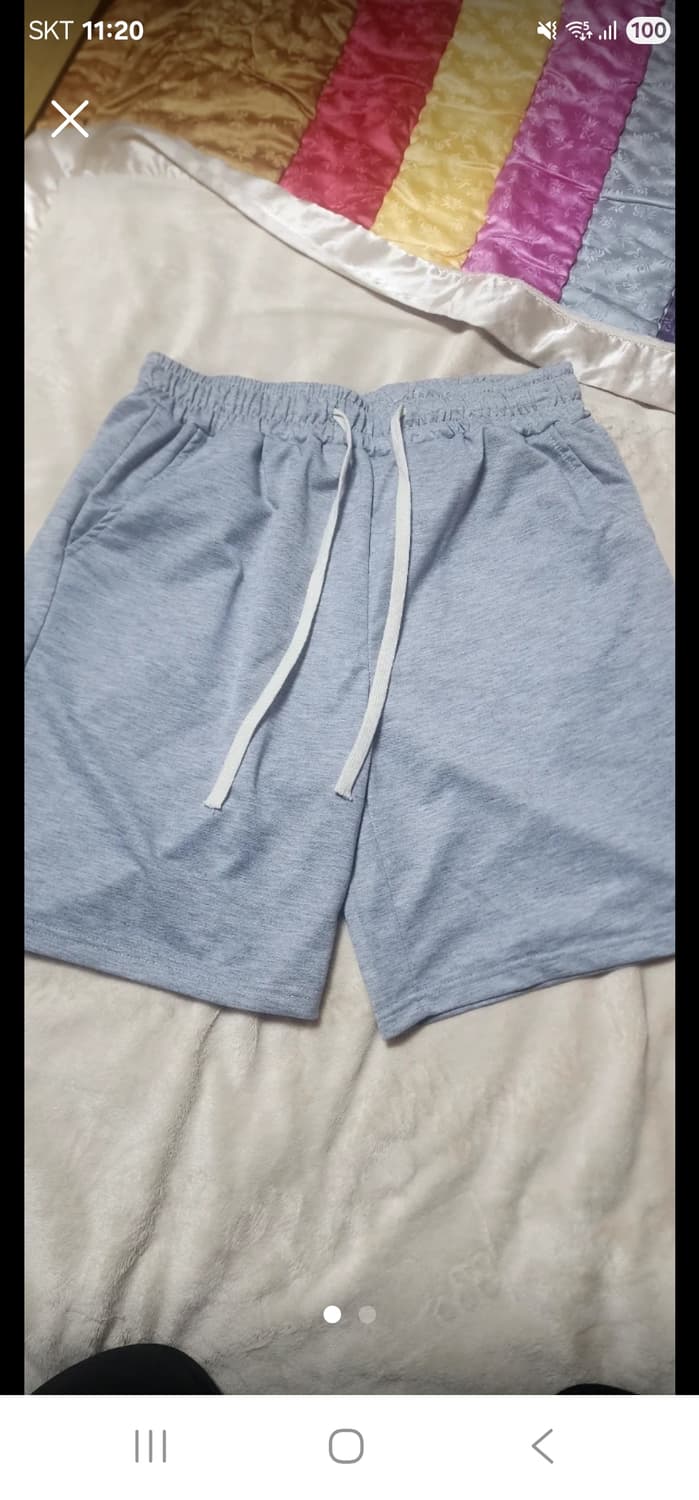 남성 스포츠 면반바지36 새거 상태굿 상품이미지1