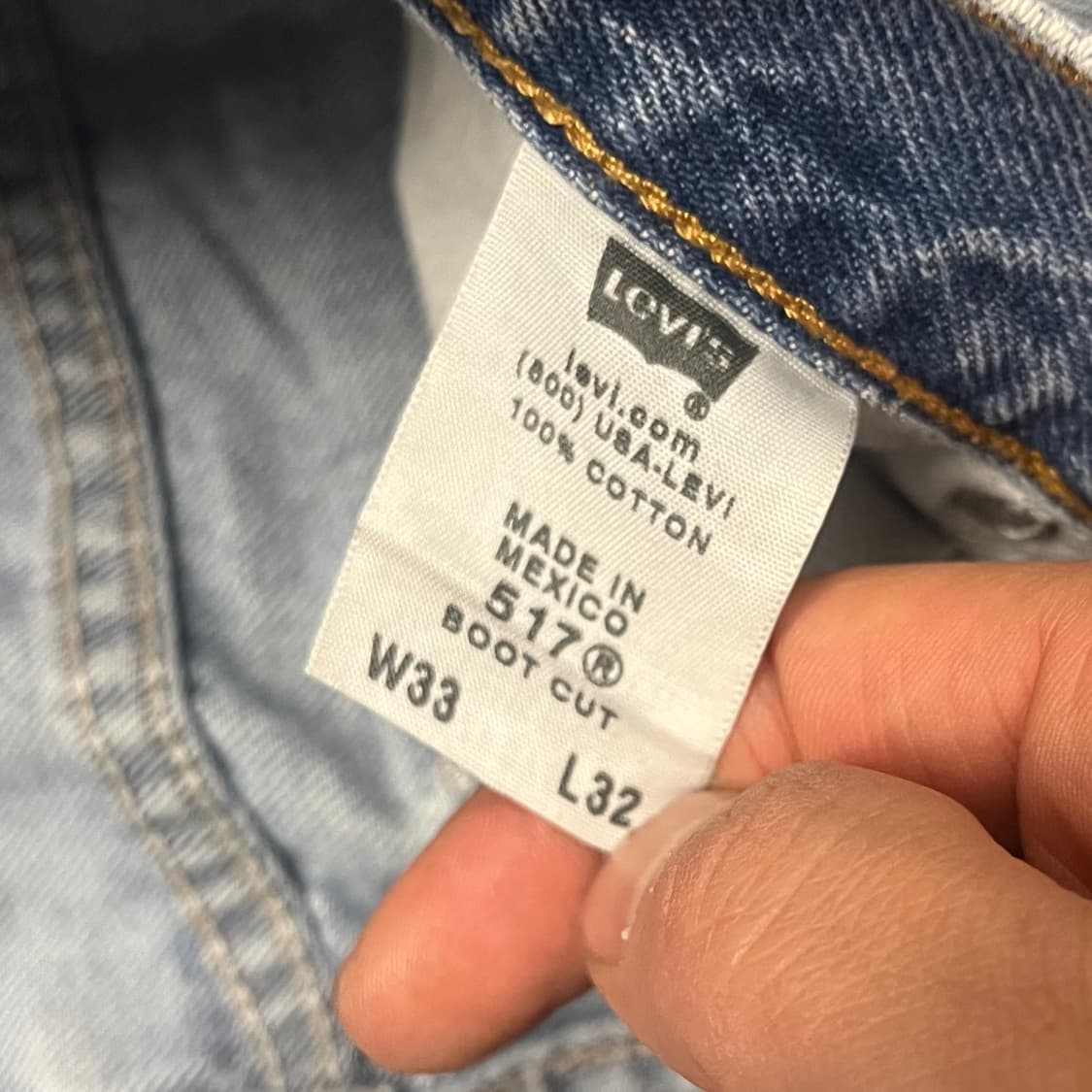 리바이스517 부츠컷 리페어진 (33) 상품이미지5