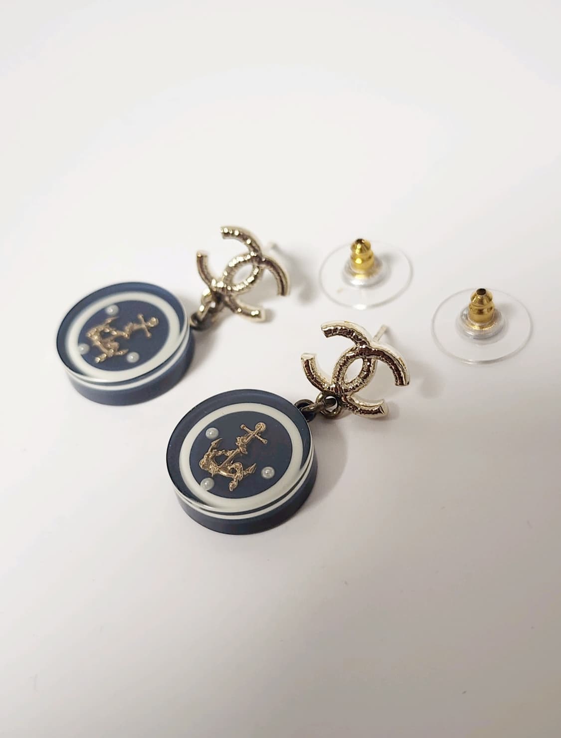 정품 샤넬 CC로고 마린 드롭 귀걸이  상품이미지5