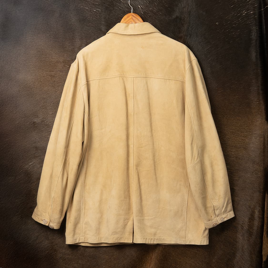 [115] 90s 바나나 리퍼블릭 누벅 레더 커버올  상품이미지5