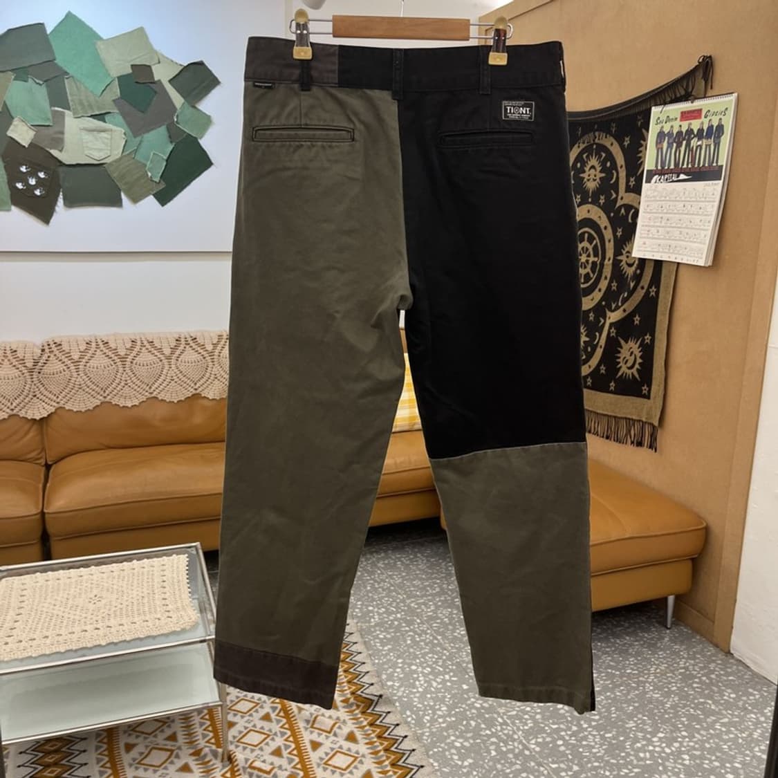 디스이즈네버댓 스트릿 펑크 믹스업 패치워크 코튼팬츠 L C11086 상품이미지4