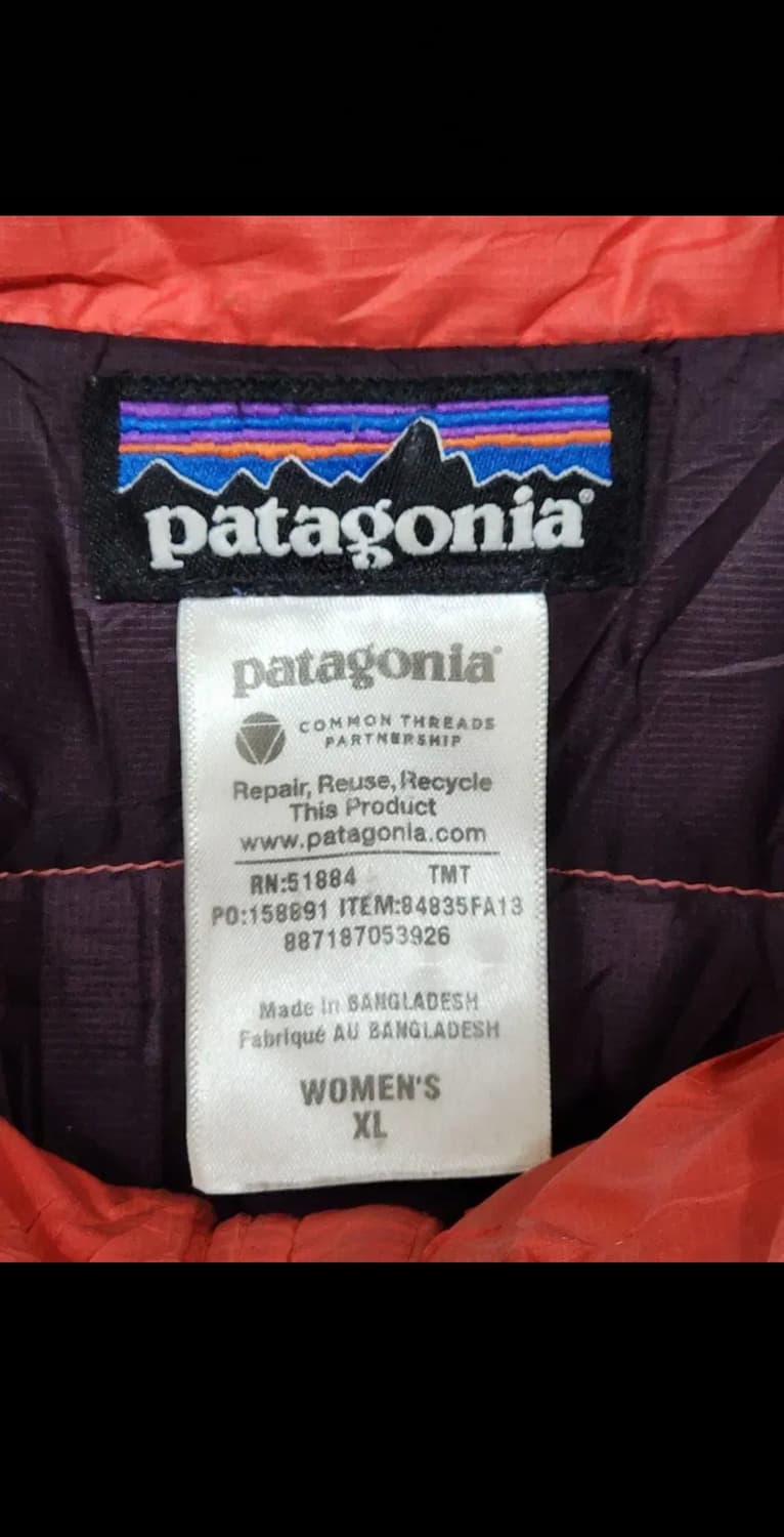 (XL) 파타고니아 거위털 패딩점퍼 주황 구스다운 자켓  상품이미지3