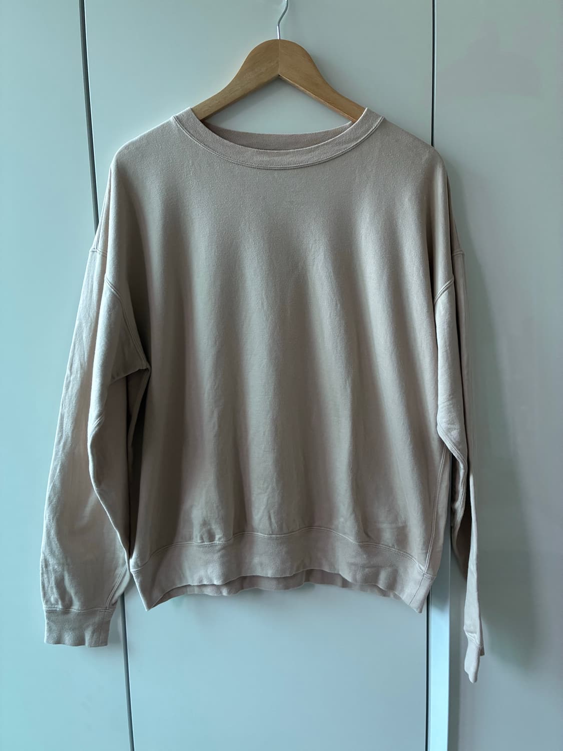 [Auralee] Smooth Soft 스웻셔츠 베이지 상품이미지1