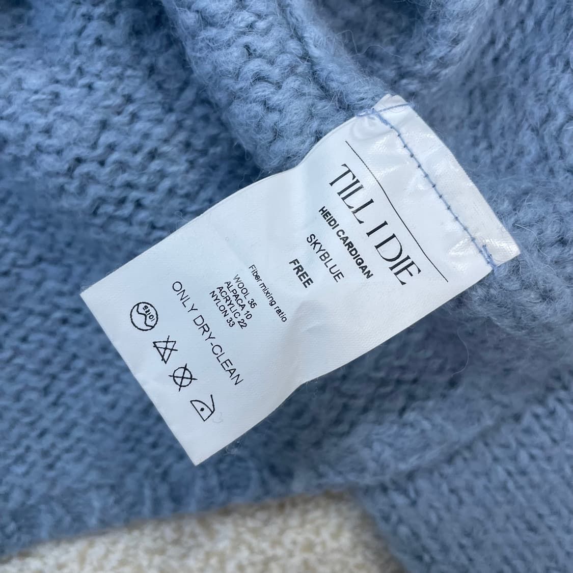 틸아이다이 Till i die Heidi 가디건 스카이블루 상품이미지5