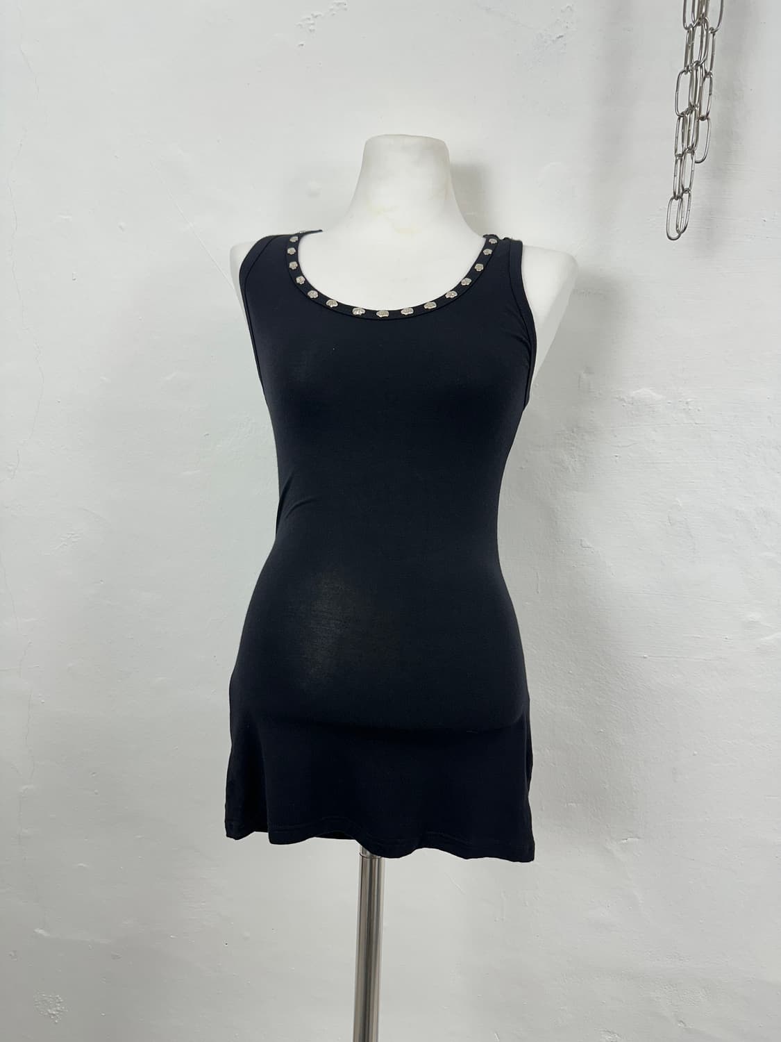 Skull Stud Lace-Back Tank Top 상품이미지5