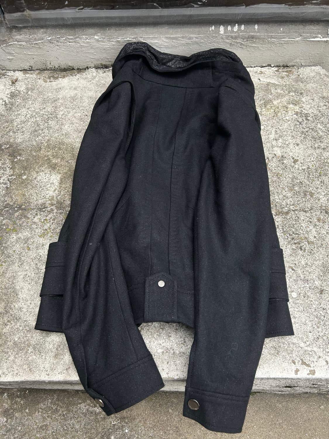 2000s vtg 락시크 블랙 보노넥 글리터 집업 상품이미지3