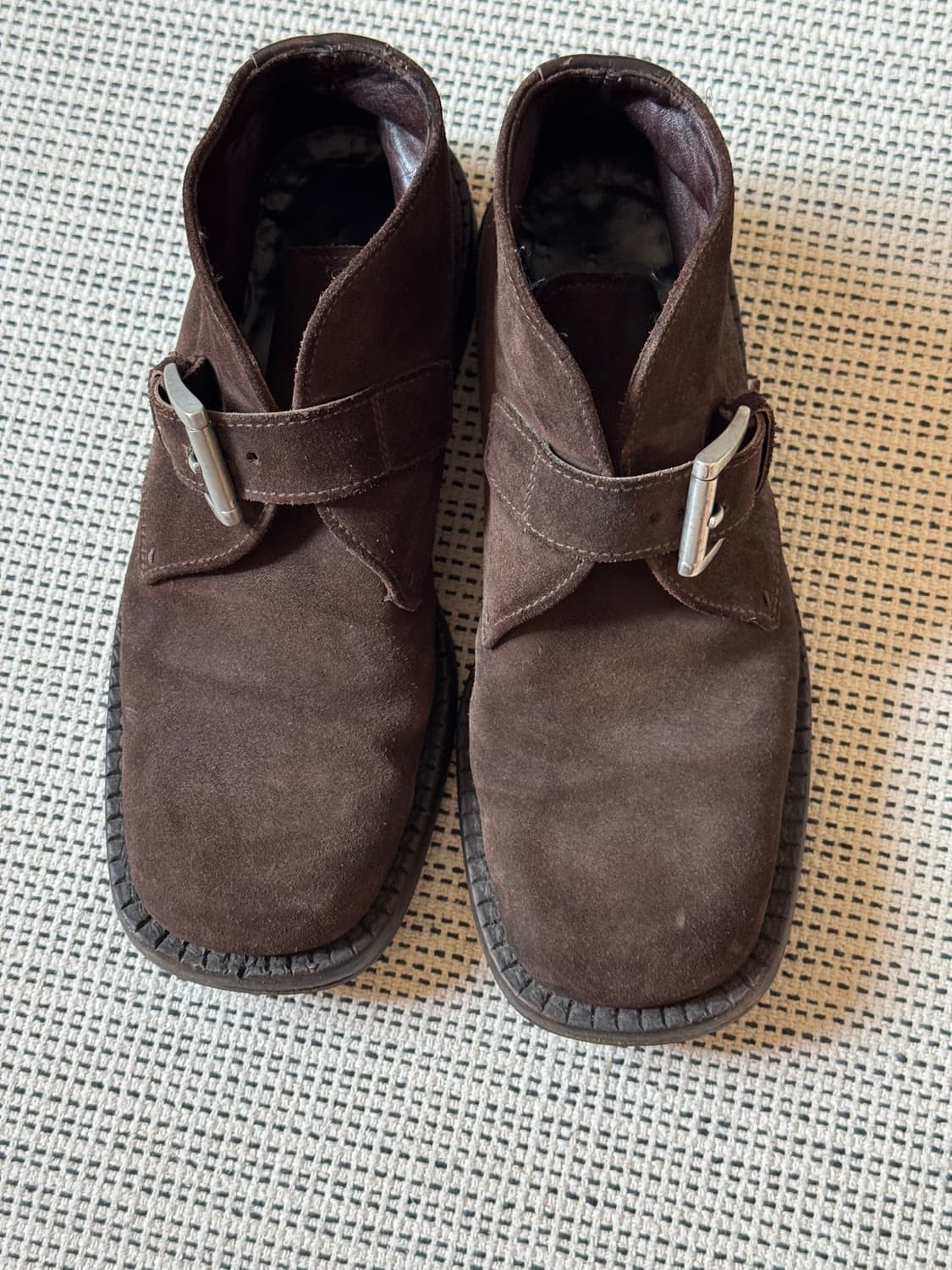 빈티지 프라다 스웨이드 버클 부츠 상품이미지3