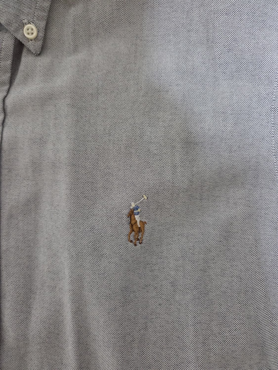 폴로 랄프로렌 그레이 옥스포드 셔츠 m [하자있음] 상품이미지4
