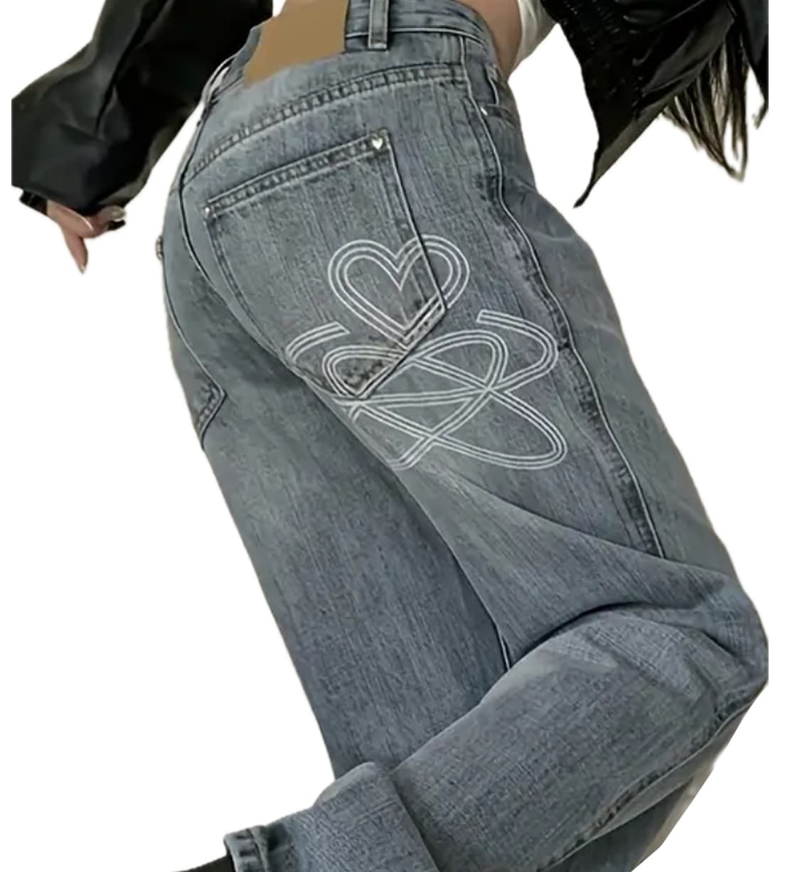 워싱 스트레이트 데님진  상품이미지2