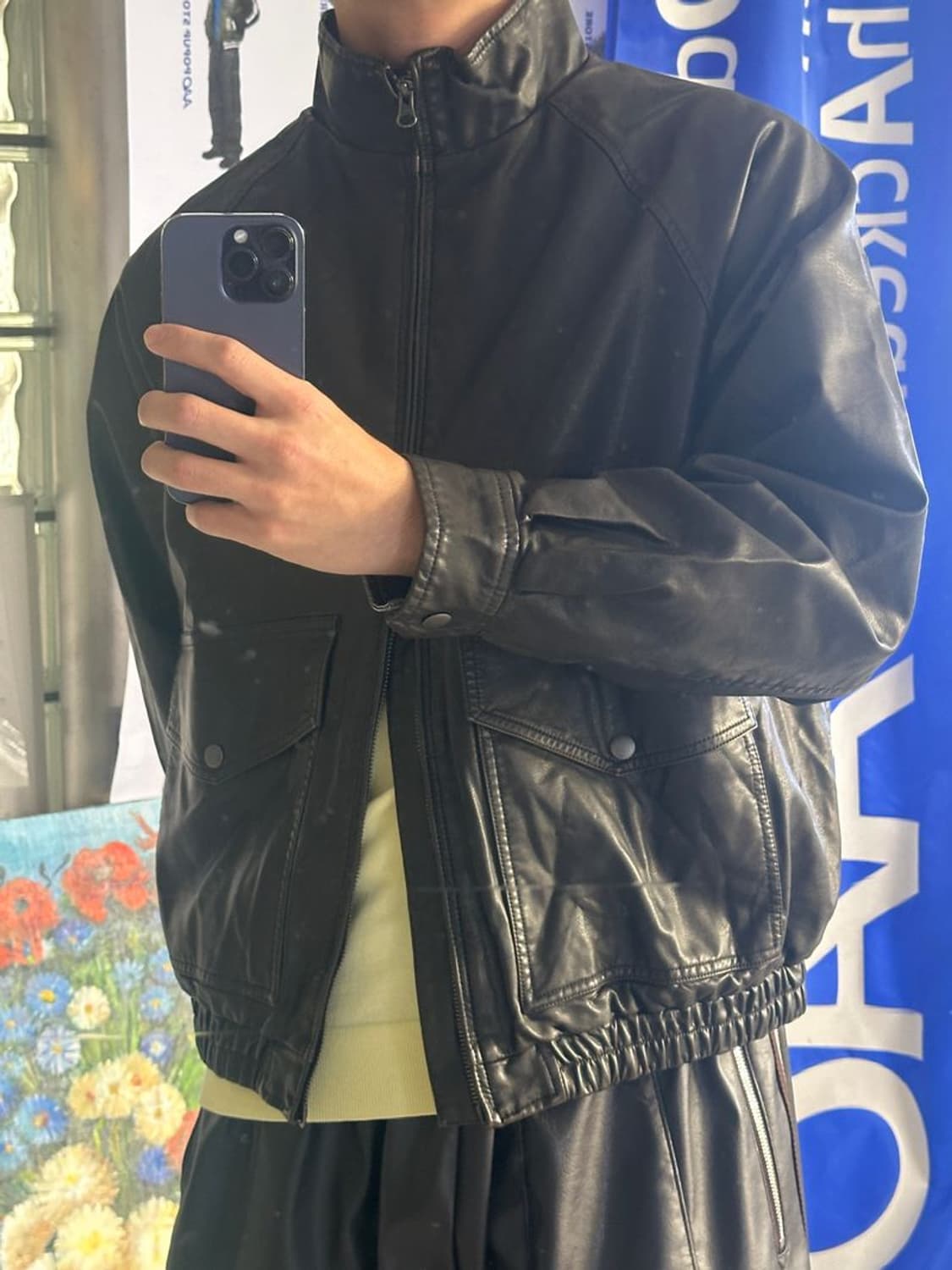 FAKE LEATHER RIDERS JACKET 라이더 재킷 25AW 상품이미지1