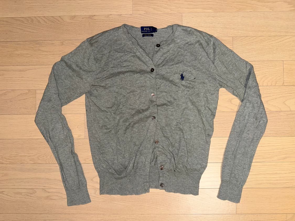 폴로 랄프로렌 여성 가디건 피마코튼 S / 엔티크 헤더 상품이미지1