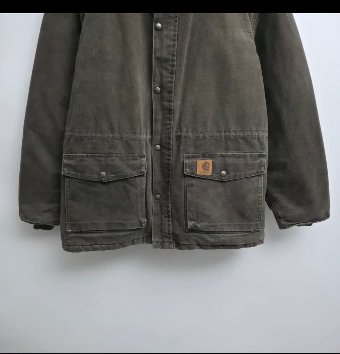 칼하트 브라운 워크 초어 자켓(L, made in USA) 상품이미지3