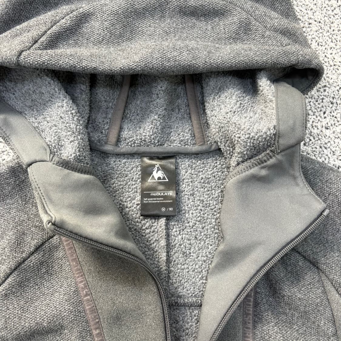 M(90) 르꼬끄 공용 기모 후드 집업 0402J 상품이미지2