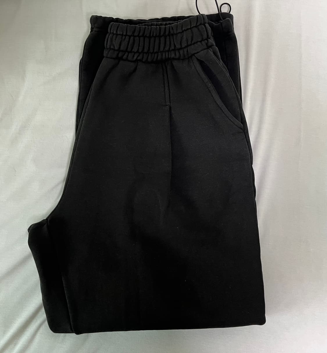 모즈모즈 피그먼트 와이드 원턱 스웨트 팬츠 3사이즈 상품이미지3