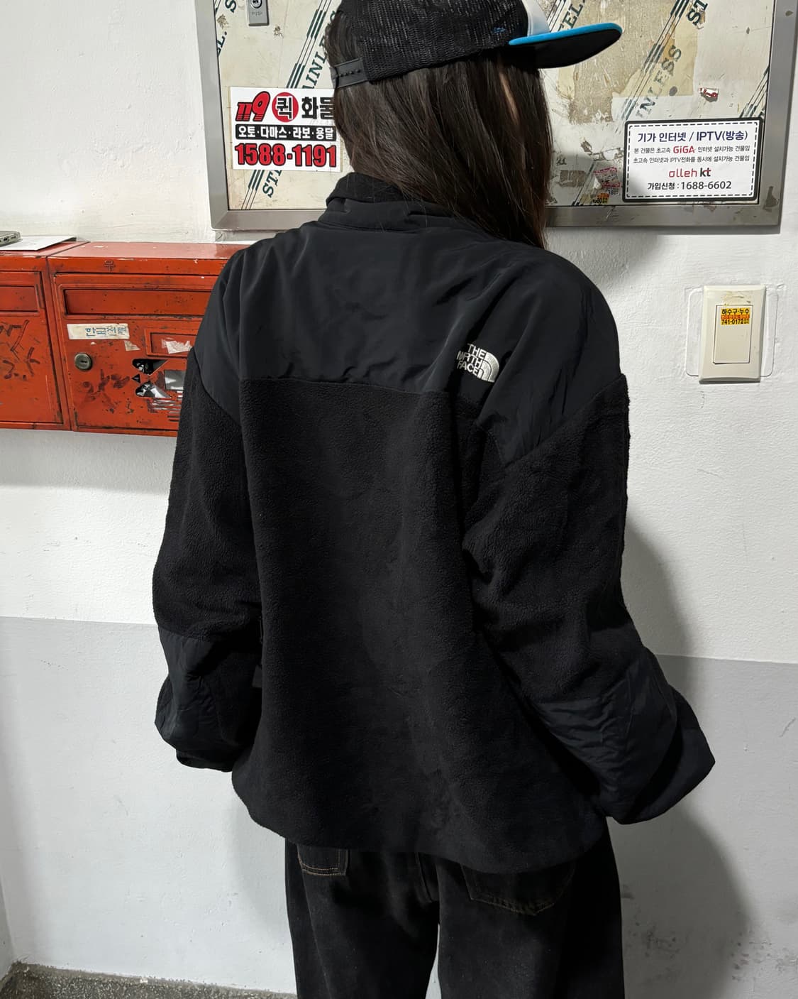 90s THENORTHFACE 블랙 고프코어 고어텍스 플리스 집업 상품이미지4