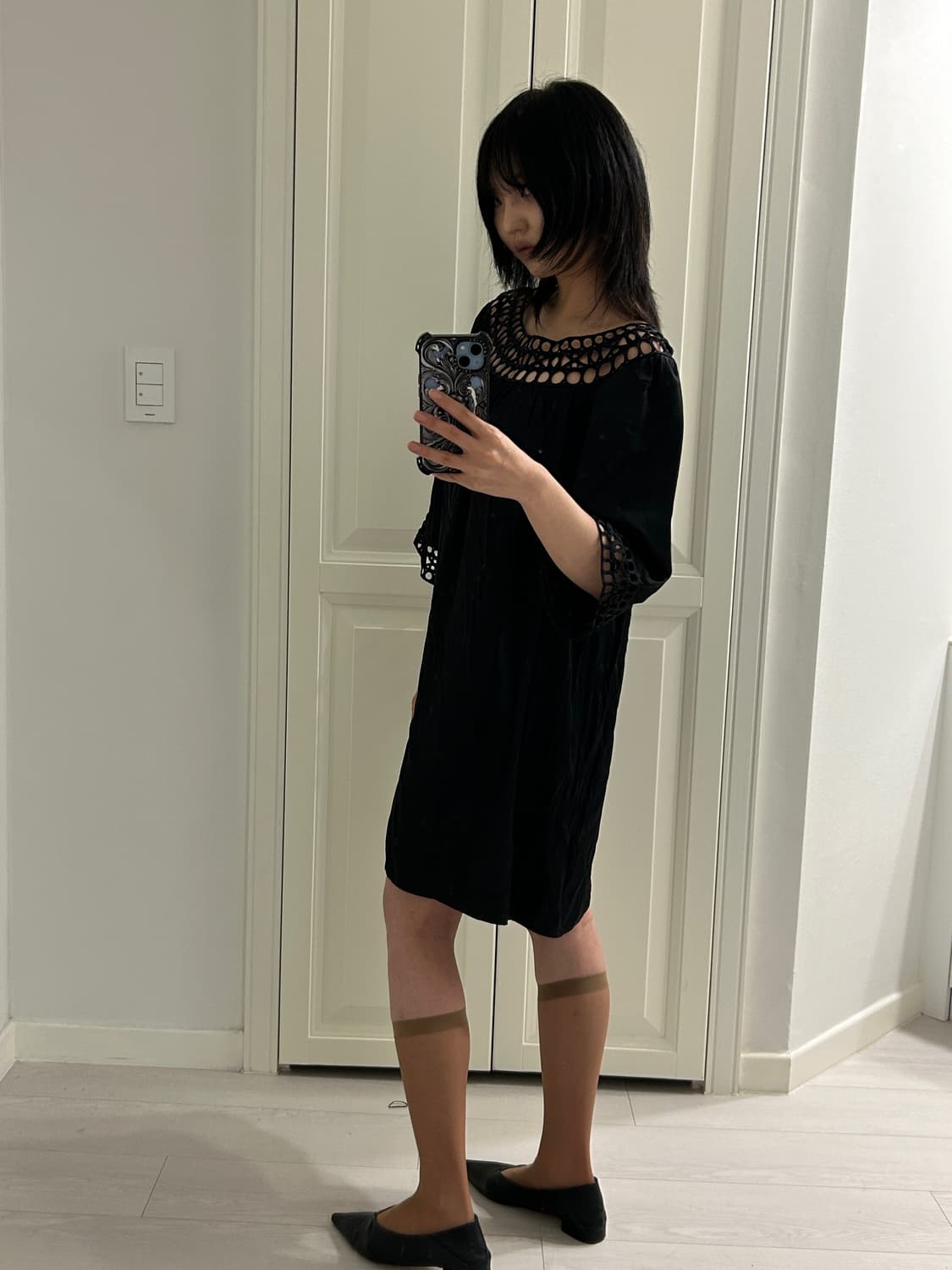 Circle Ring Black Dress / 빈티지 원피스 상품이미지2