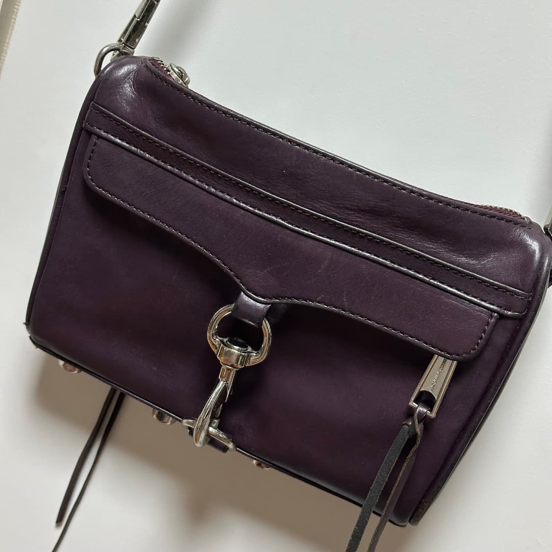 정품 레베카밍코프 미니 MAC 크로스백 버건디 상품이미지3