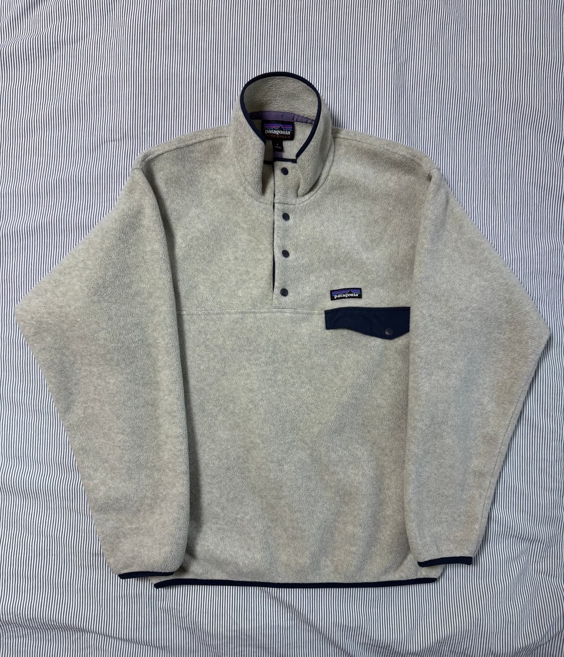 (SS급) 파타고니아 신칠라 헤비웨이트 스냅티 플리스 풀오버 오트밀 S 상품이미지3