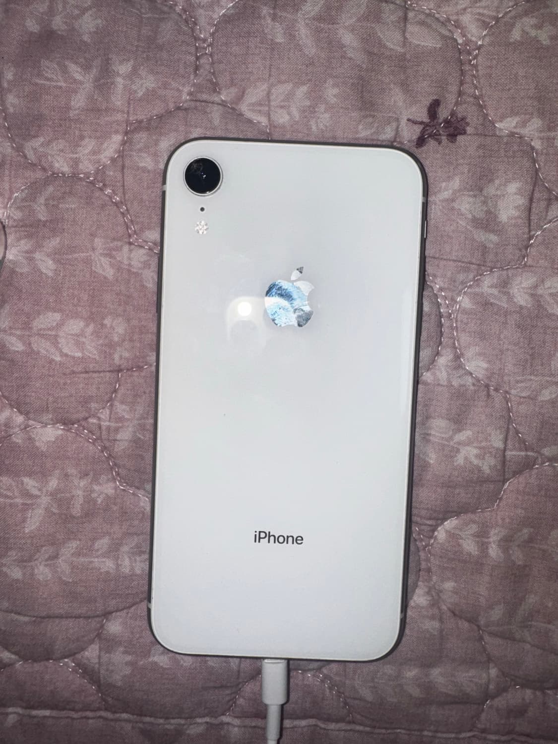 아이폰 XR 화이트 128GB(카메라 깨짐 o, 정상작동) 상품이미지1