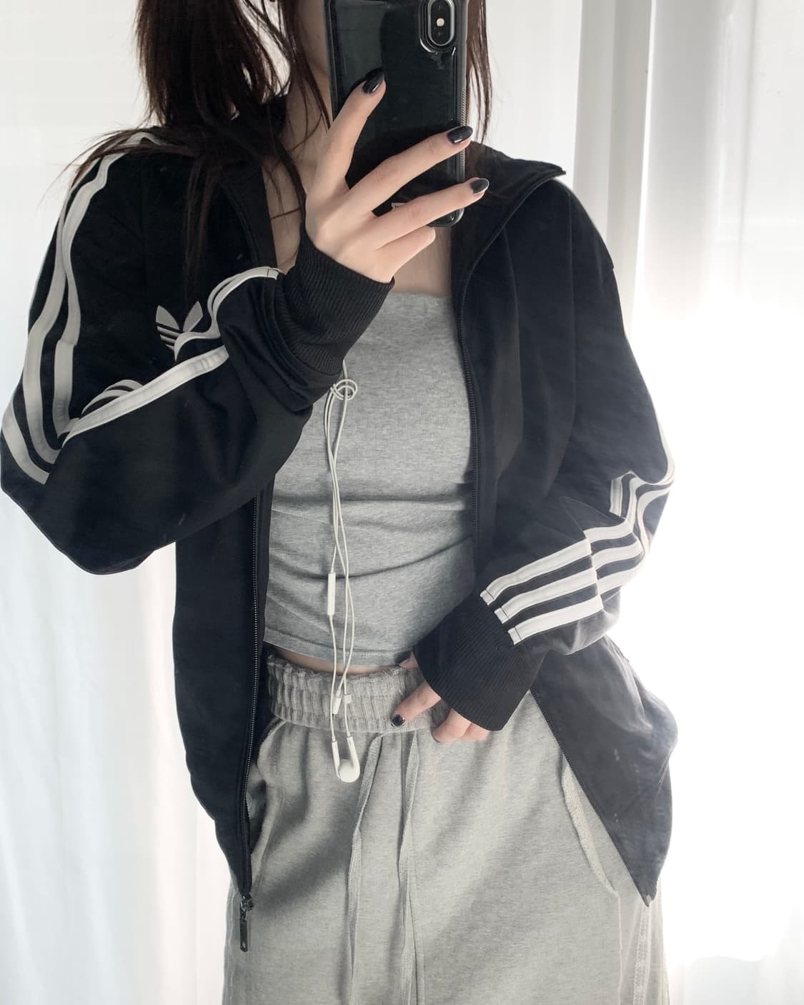 Adidas 아디다스 블랙컬러 슈퍼스타 트랙탑 상품이미지7