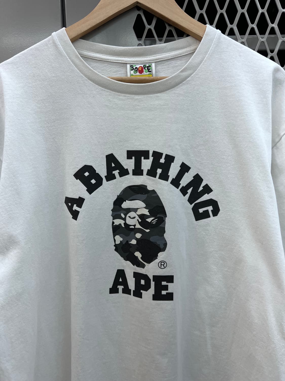 베이프 BAPE 컬리지 로고 카모 티셔츠 2XL 상품이미지3