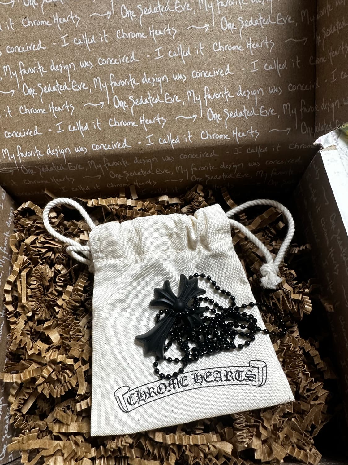 크롬하츠 실리크롬 크로스 블랙 새상품 상품이미지1