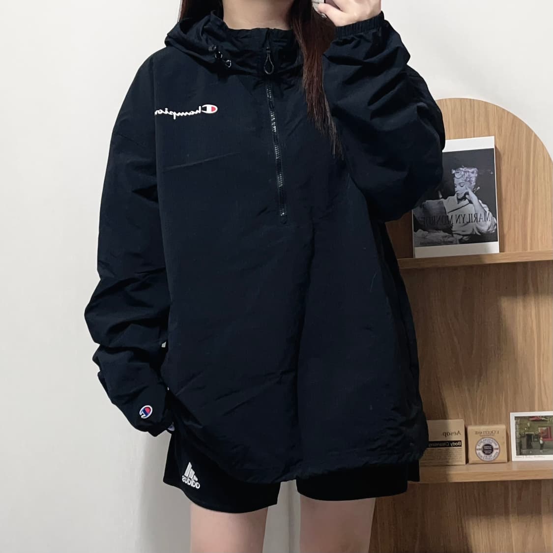 [정품] 챔피온 블랙 병아리 아노락 [ XL ] 상품이미지2