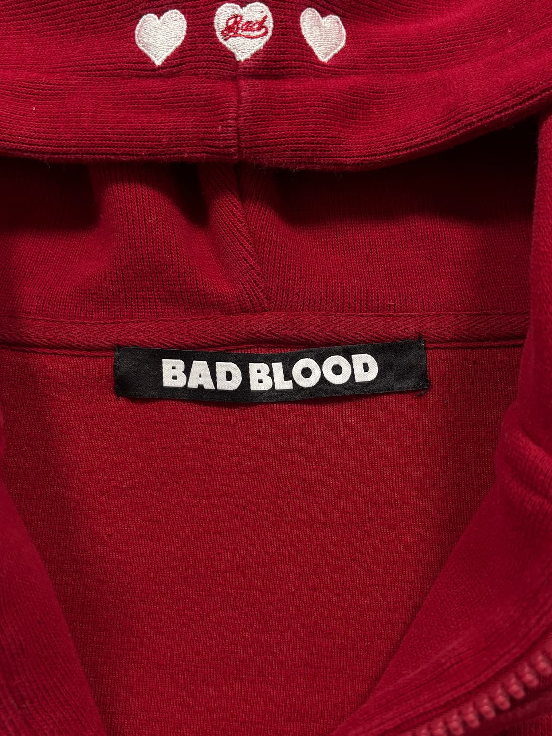 배드 블러드 투웨이 크롭 후드집업 상품이미지8