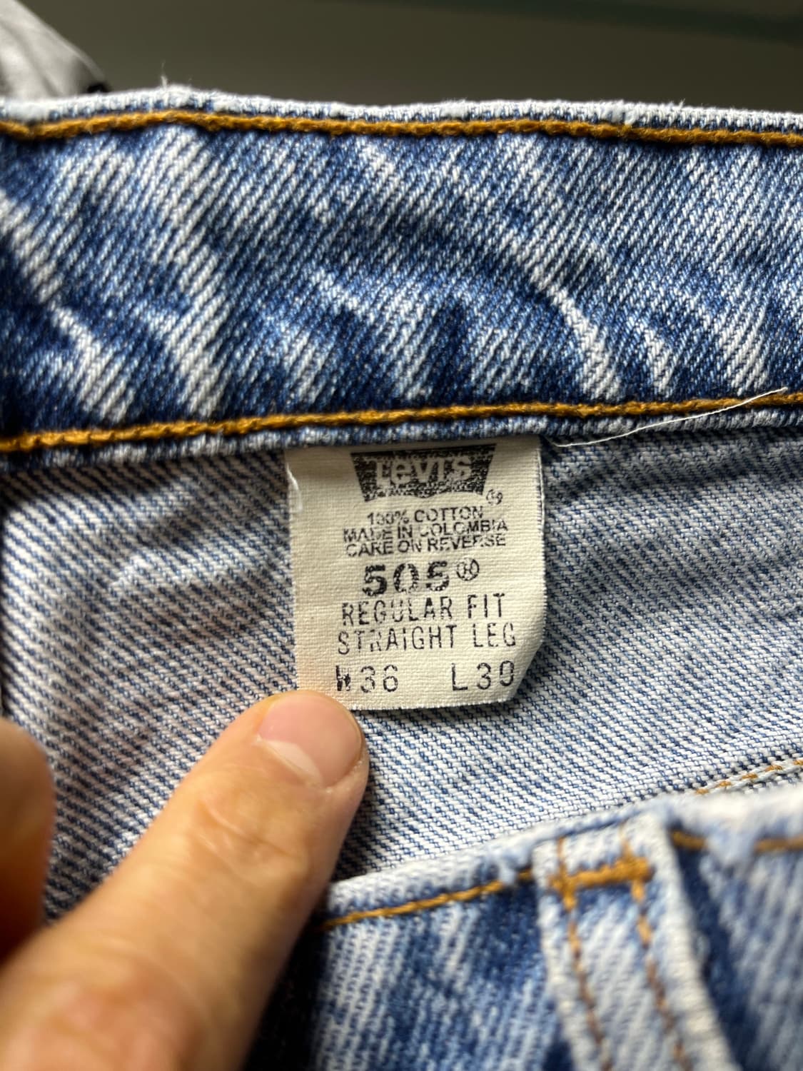 90s 리바이스 505 데님팬츠 (36/30) 상품이미지4