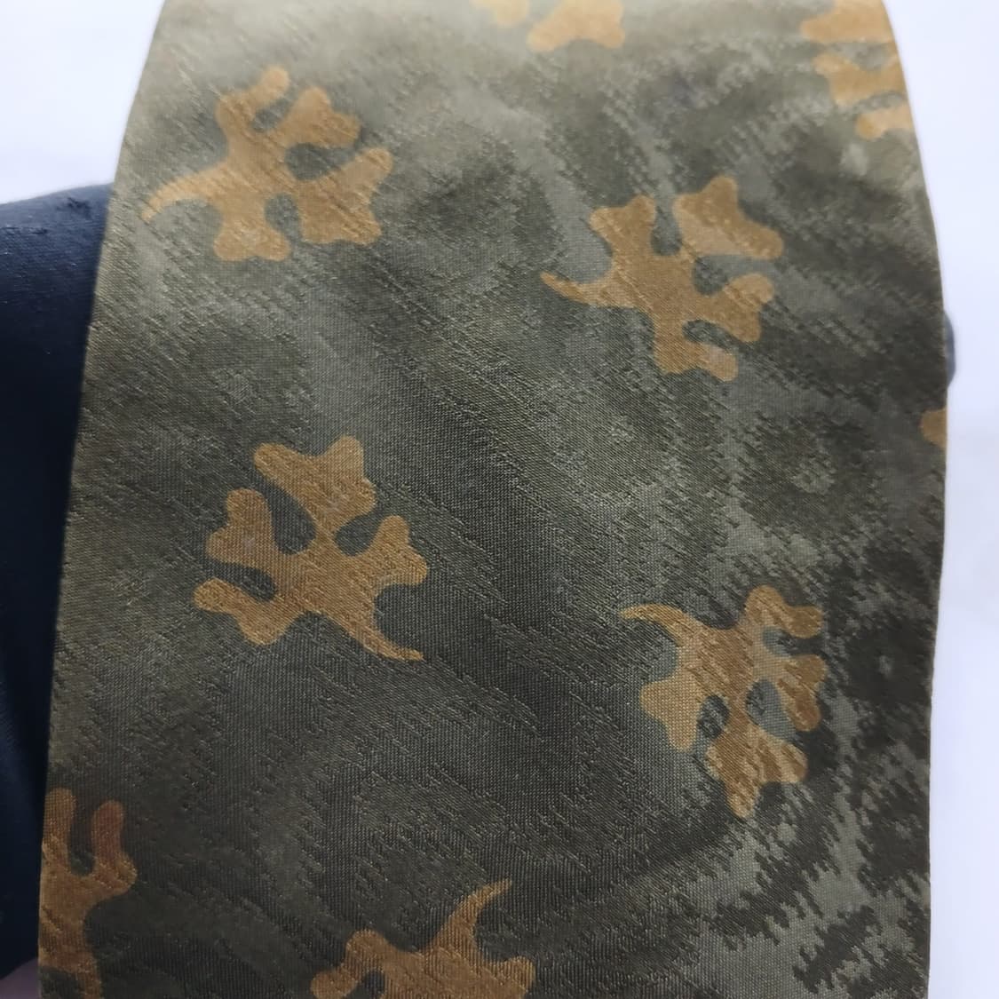조르지오 아르마니 실크 카모그린 넥타이 9.5cm A~B등급 A18032 상품이미지6