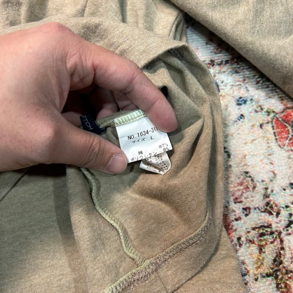 [L] 챕스 랄프로렌 월계수 로고 하이넥 티셔츠 상품이미지5