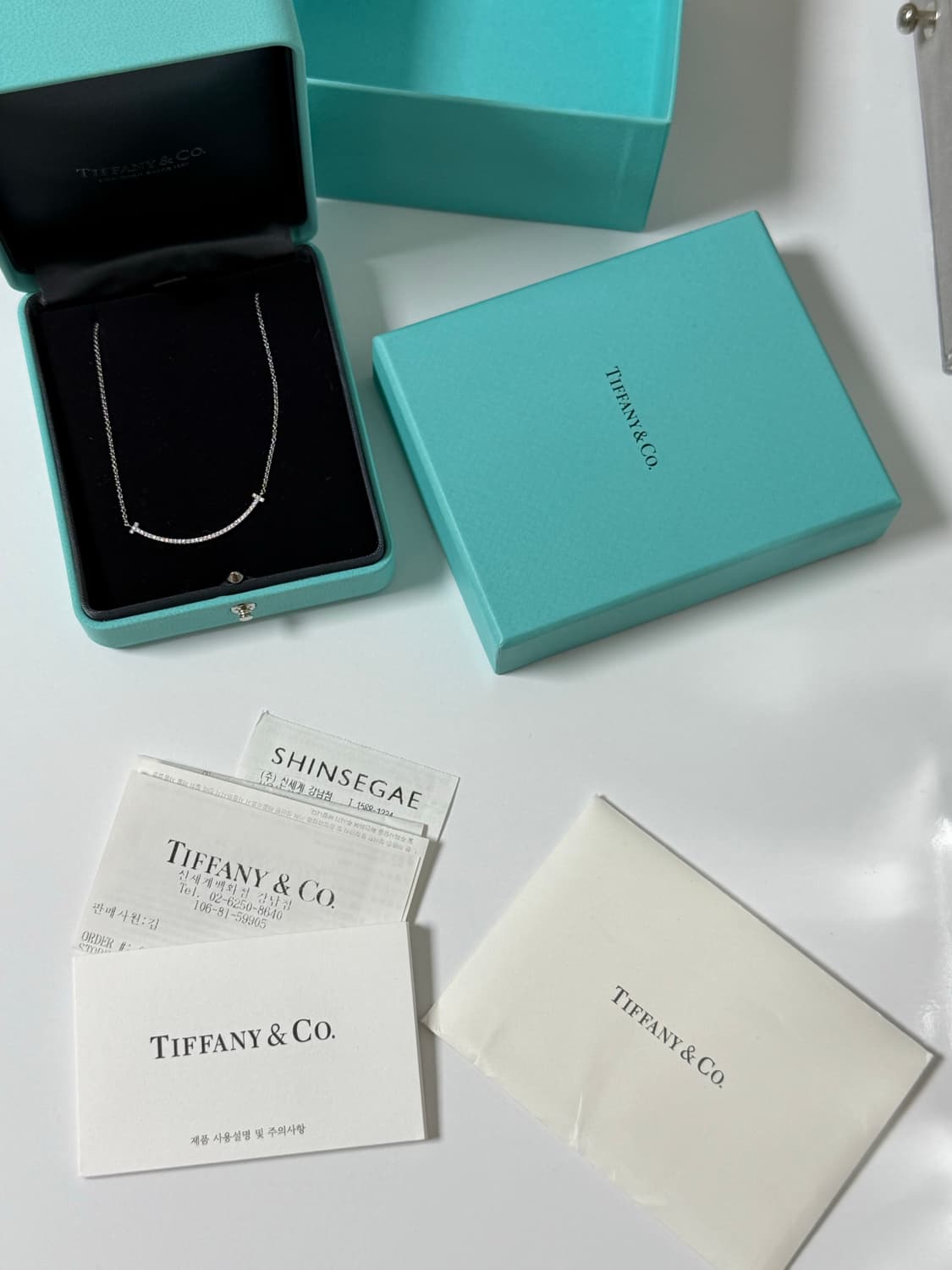 티파니앤코 스마일 티 t 다이아 목걸이 상품이미지3