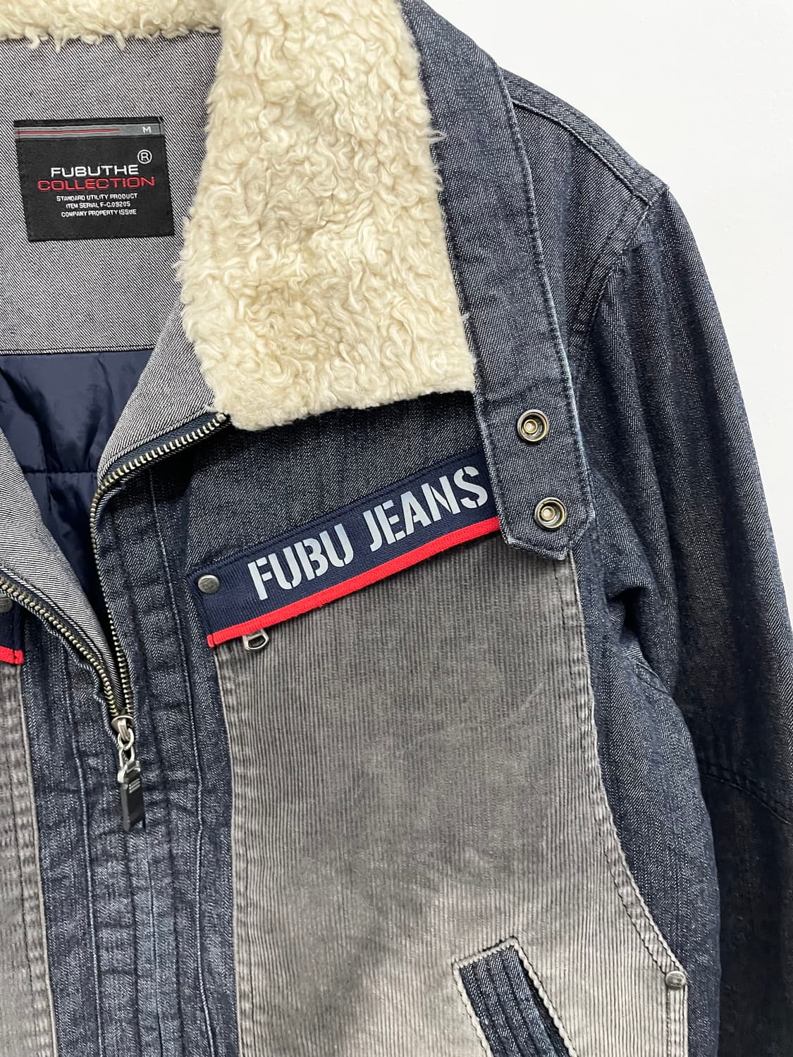 푸부 데님 믹스 보아 워크자켓 상품이미지9