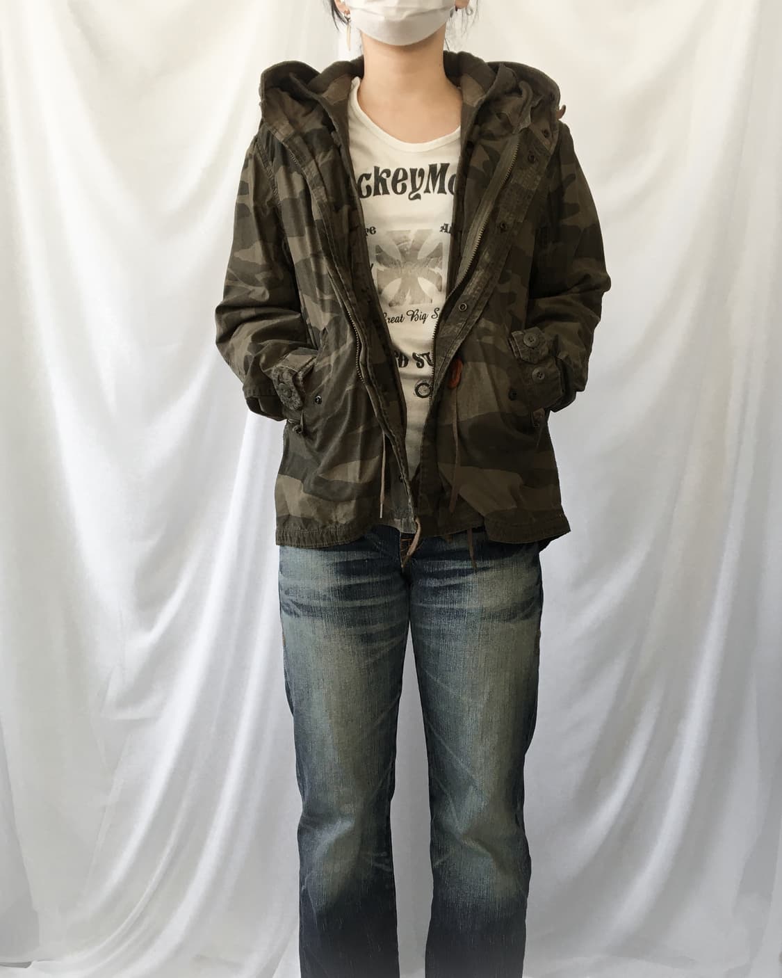 Camo pattern military hood jacket 상품이미지8
