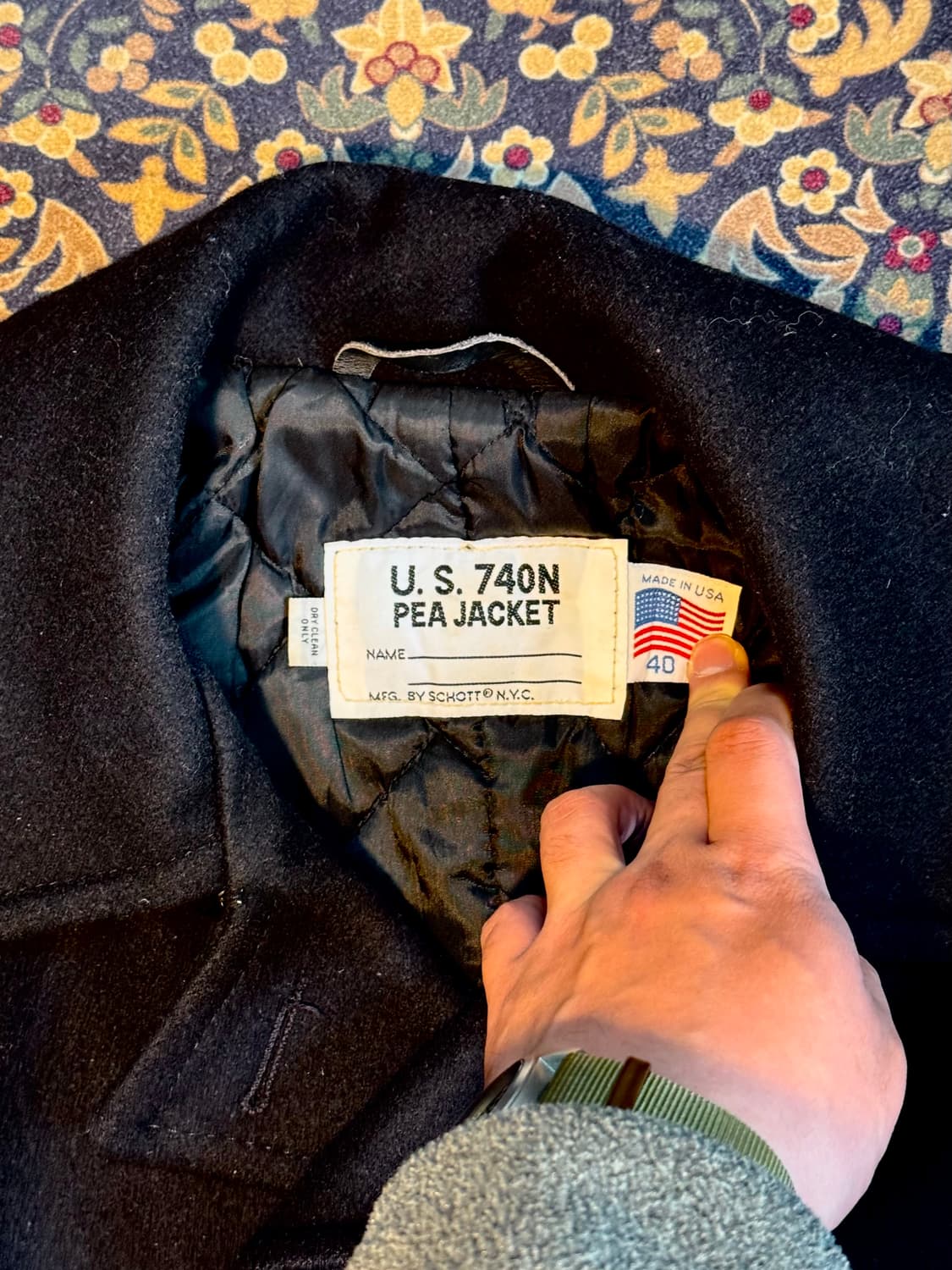 Schott 쇼트 USN 피코트 상품이미지2