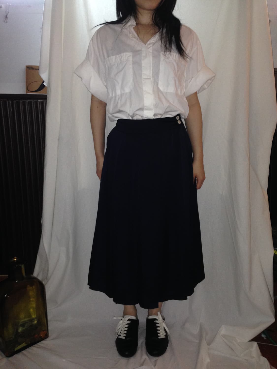 long pleated skirt 상품이미지1