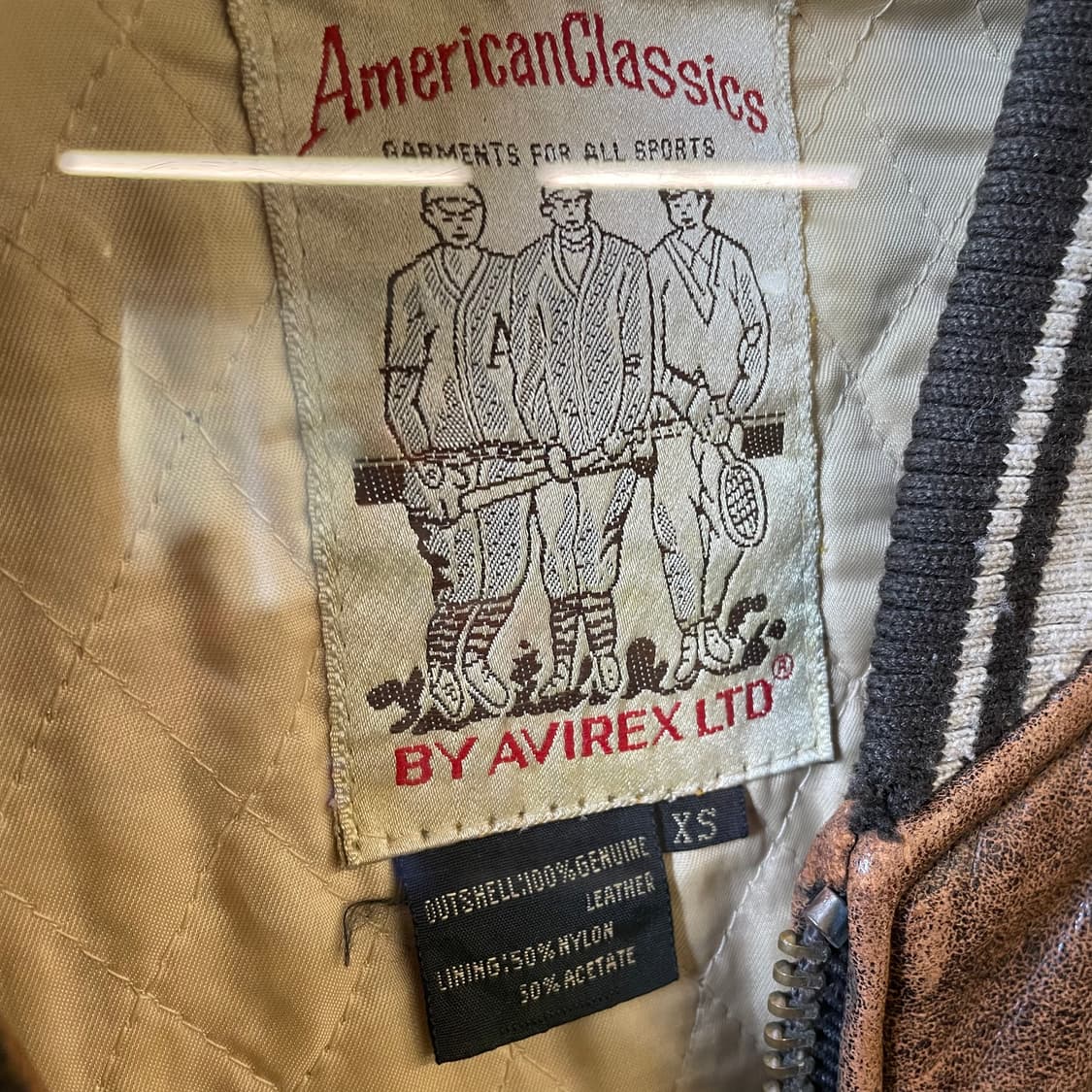 90s 아비렉스 아이콘 가죽 바시티자켓 상품이미지8