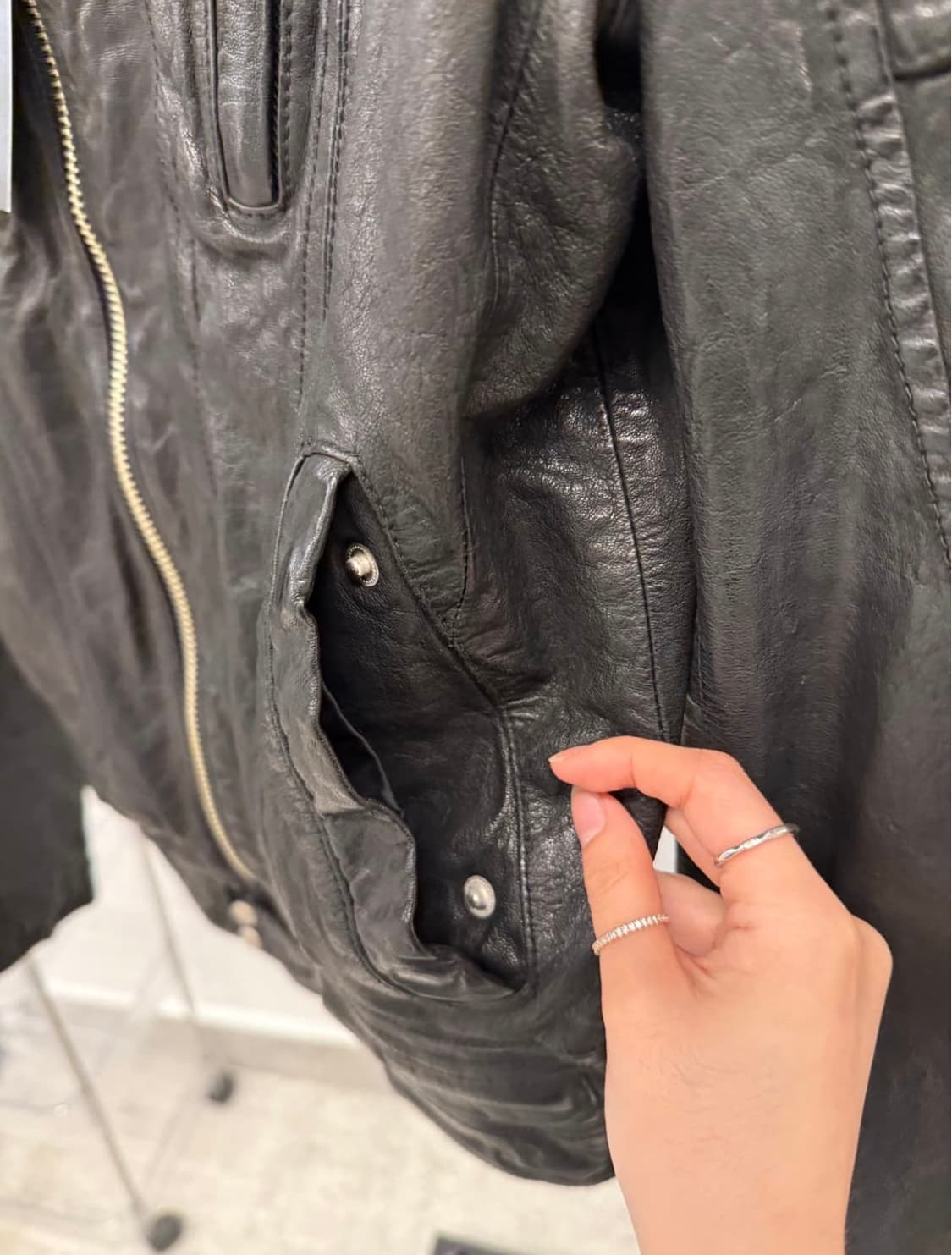 Vintage Leather Jacket 상품이미지9