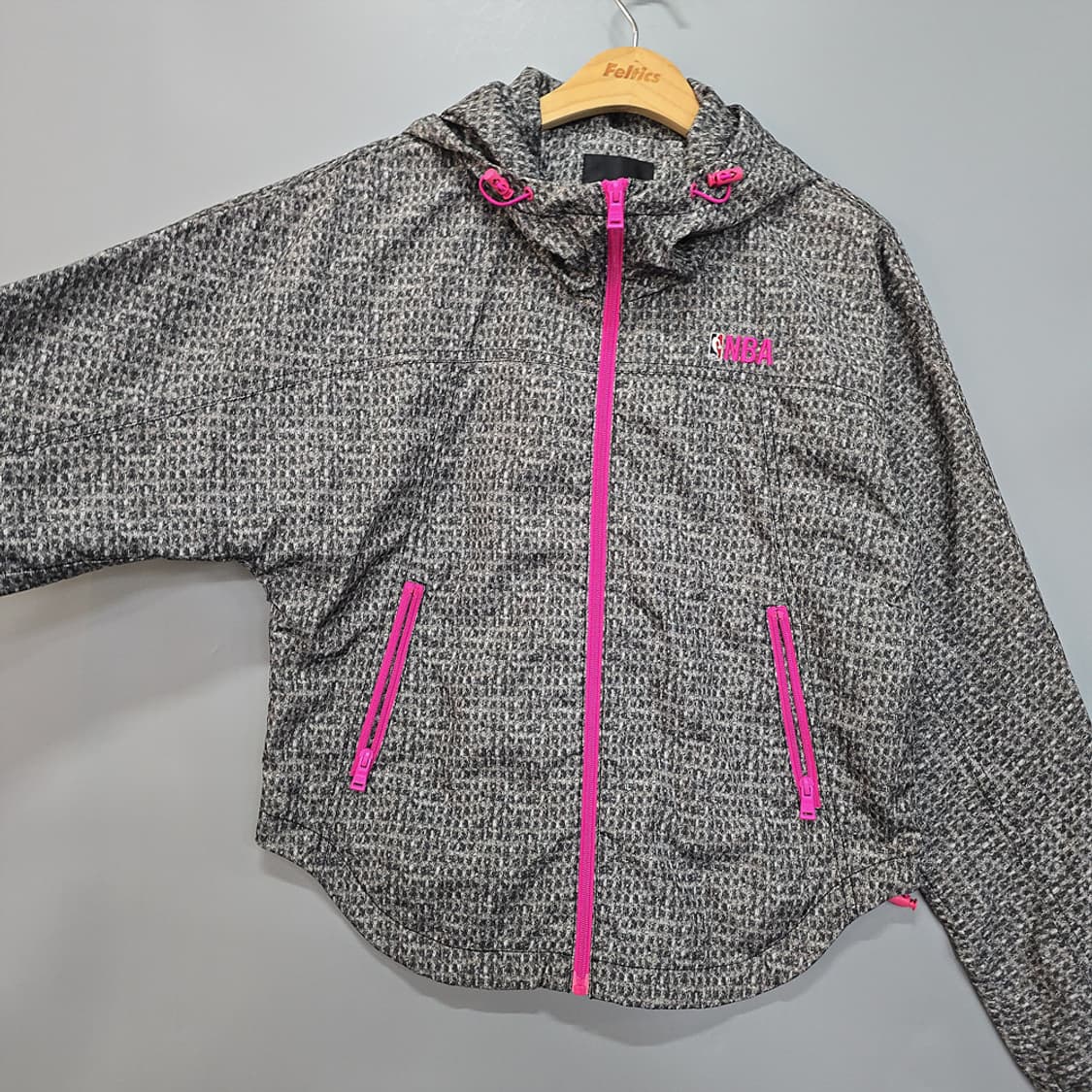 엔비에이(NBA) 핑크배색 후드 바람막이 S 상품이미지2