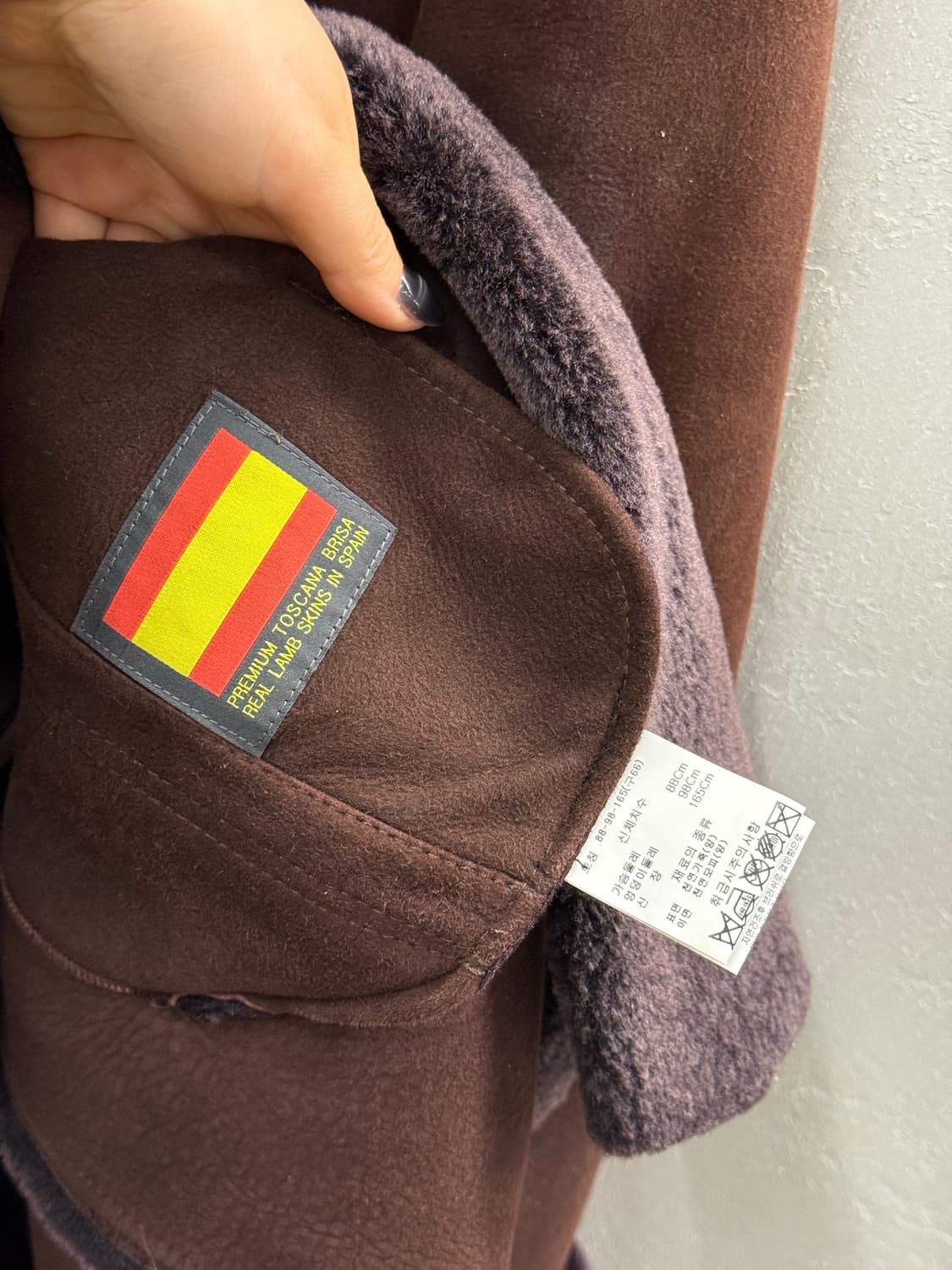 ROBO 로보 천연가죽 천연모피 후드 무스탕 코트 새제품 66 상품이미지7