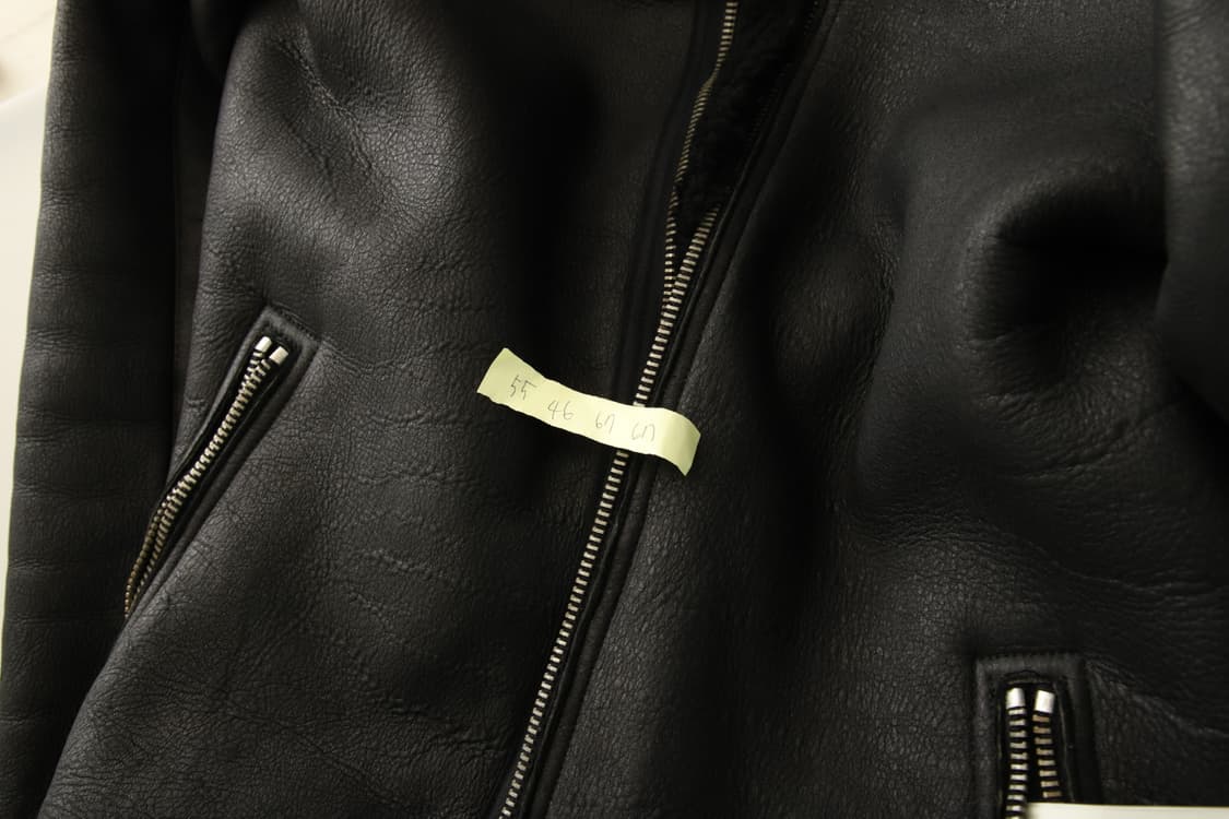 46 / 릭오웬스 하이넥 무톤 무스탕 자켓 상품이미지9