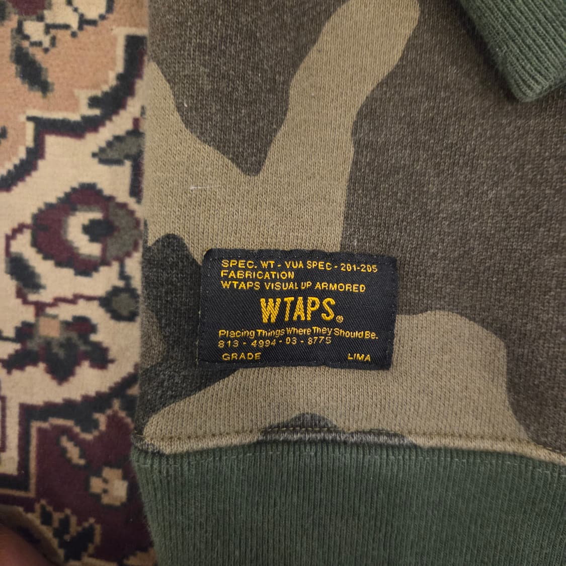 더블탭스 카모 맨투맨 L 상품이미지4